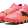 Sznurowane buty piłkarskie Future 7 Pro FG/AG w kolorze różowym