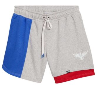 Szorty PUMA x MELO Ralph „Szary Niebieski Czerwony”