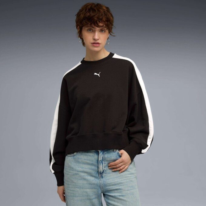 T7 Damska bluza oversize z okrągłym dekoltem T7 Damska bluza oversize z okrągłym dekoltem