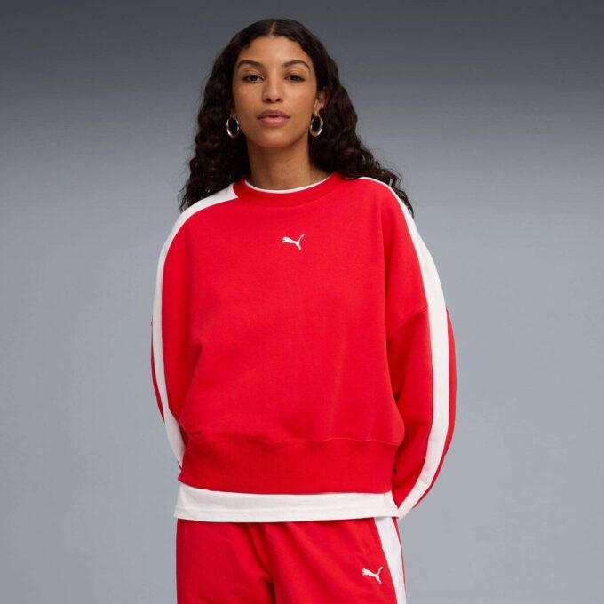 T7 Damska bluza oversize z okrągłym dekoltem T7 Damska bluza oversize z okrągłym dekoltem