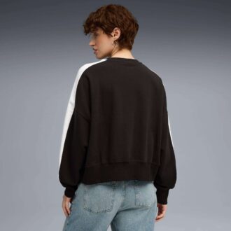 T7 Damska bluza oversize z okrągłym dekoltem