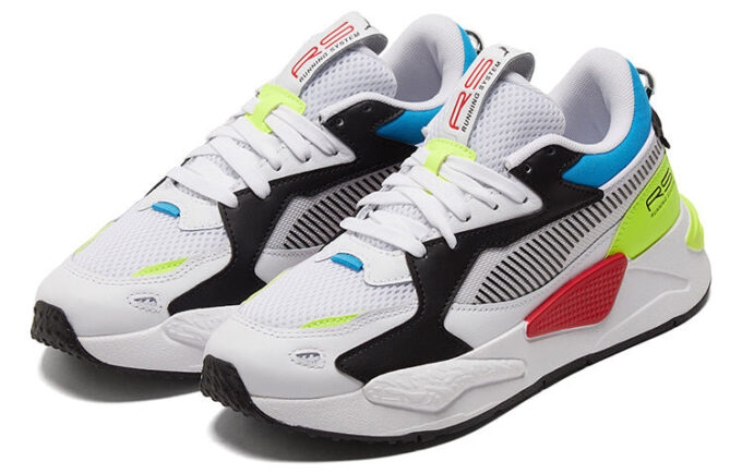 Uniseksowe buty sportowe Rs-Z Core w kolorze białym/czarnym/żółtym