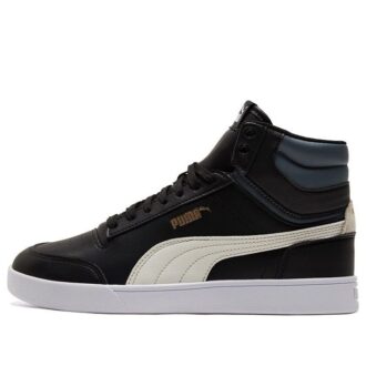 Uniseksowe trampki Shuffle Mid-Top w kolorze czarno-białym Uniseksowe trampki Shuffle Mid-Top w kolorze czarno-białym