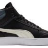 Uniseksowe trampki Shuffle Mid-Top w kolorze czarno-białym