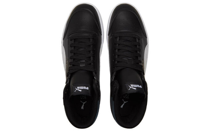 Uniseksowe trampki Shuffle Mid-Top w kolorze czarno-białym