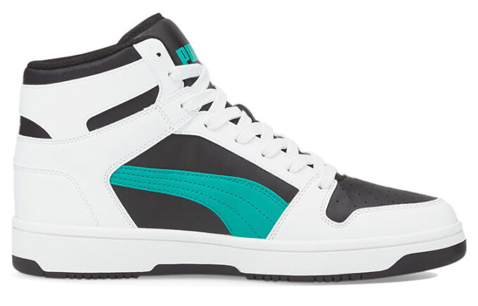 Unisex Rebound LayUp Mid-Top Czarno-Biało-Zielony