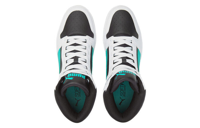 Unisex Rebound LayUp Mid-Top Czarno-Biało-Zielony