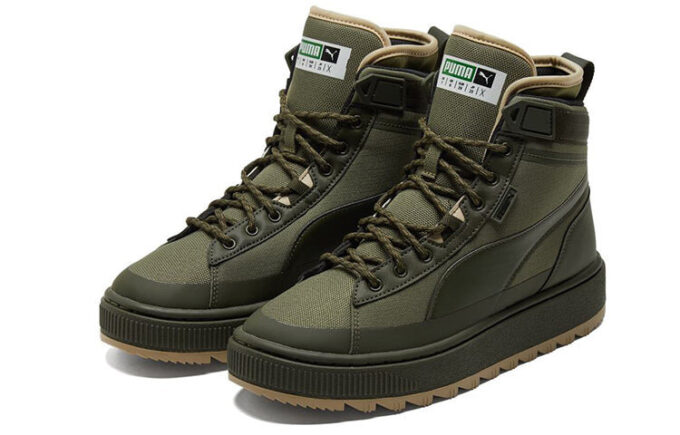 Unisex zamszowe trampki WTR Mid w kolorze zielonym