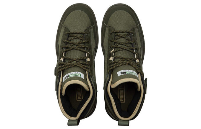 Unisex zamszowe trampki WTR Mid w kolorze zielonym