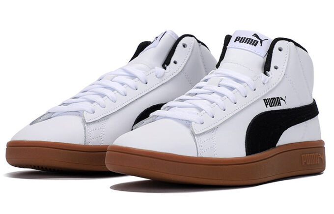 Unisexowe trampki Smash V2 Mid-Top, białe
