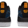 Unisexowe zamszowe trampki Bloc Low-Top w kolorze niebiesko-czarnym
