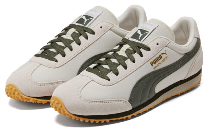 Wirujący retro casual szaro-zielony
