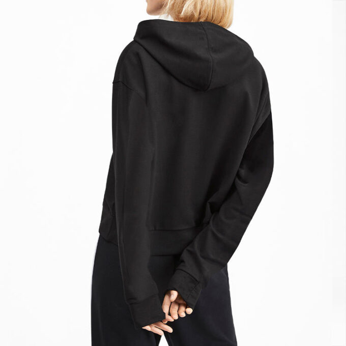 (WMNS) Bluza sportowa z kapturem „Czarna”