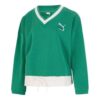 (WMNS) Bluza z dekoltem w serek z logo w kolorze zielonym