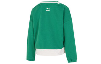 (WMNS) Bluza z dekoltem w serek z logo w kolorze zielonym