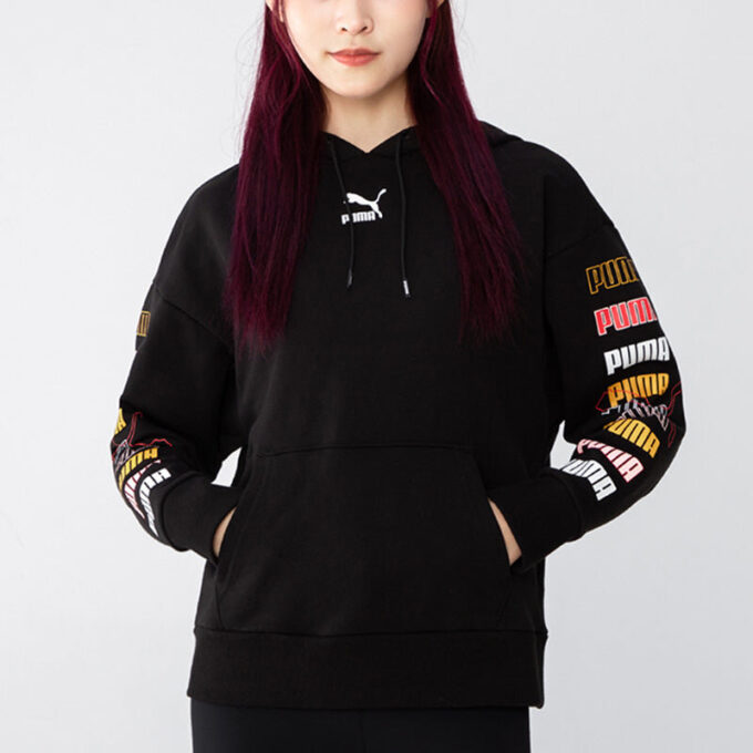 (WMNS) Bluza z kapturem Classics Graphics w kolorze czarnym