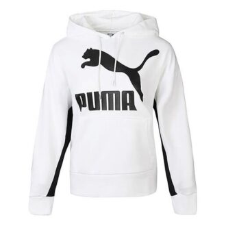 (WMNS) Bluza z kapturem Classics Logo „Biało-czarna”