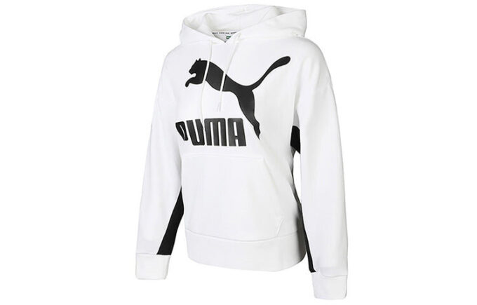(WMNS) Bluza z kapturem Classics Logo „Biało-czarna”