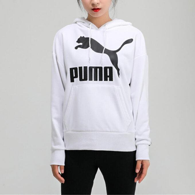 (WMNS) Bluza z kapturem Classics Logo „Biało-czarna”