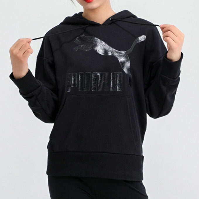 (WMNS) Bluza z kapturem Classics Logo „Czarna”