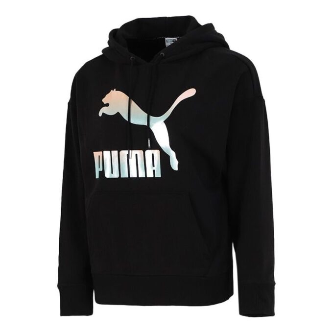 (WMNS) Bluza z kapturem Classics Logo „Czarno-biały”
