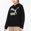 (WMNS) Bluza z kapturem Classics Logo „Czarno-biały”