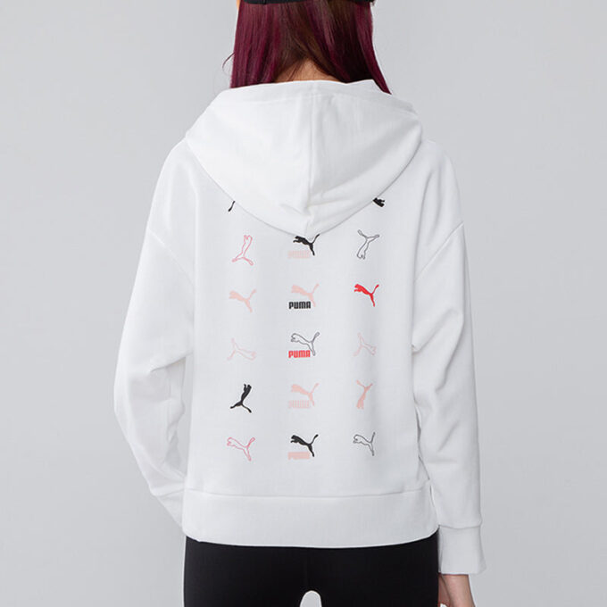 (WMNS) Bluza z kapturem Classics Logo Graphics w kolorze białym