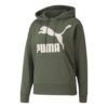 (WMNS) Bluza z kapturem Classics Logo „Oliwkowo-zielona,  biała”