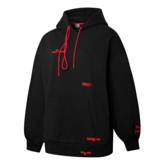(WMNS) Bluza z kapturem CNY Sportswear z logo „Czarna”