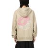 (WMNS) Bluza z kapturem Downtown Graphic, oddychająca, z nadrukiem liter, z długim rękawem, w kolorze khaki