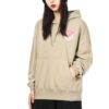 (WMNS) Bluza z kapturem Downtown Graphic, oddychająca, z nadrukiem liter, z długim rękawem, w kolorze khaki