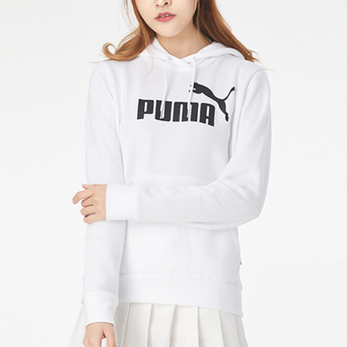 (WMNS) Bluza z kapturem Essentials „Biało-czarna”