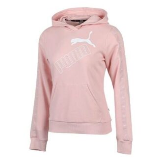 (WMNS) Bluza z kapturem Essentials Logo „Różowo-biała”
