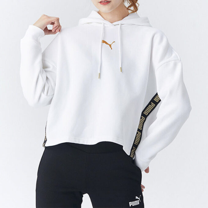 (WMNS) Bluza z kapturem Metallic Nights „Białe złoto”