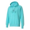 (WMNS) Bluza z kapturem, nadruk swobodny, anioł, niebieski