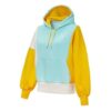 (WMNS) Bluza z kapturem panelowym „Niebiesko-żółto-biała”