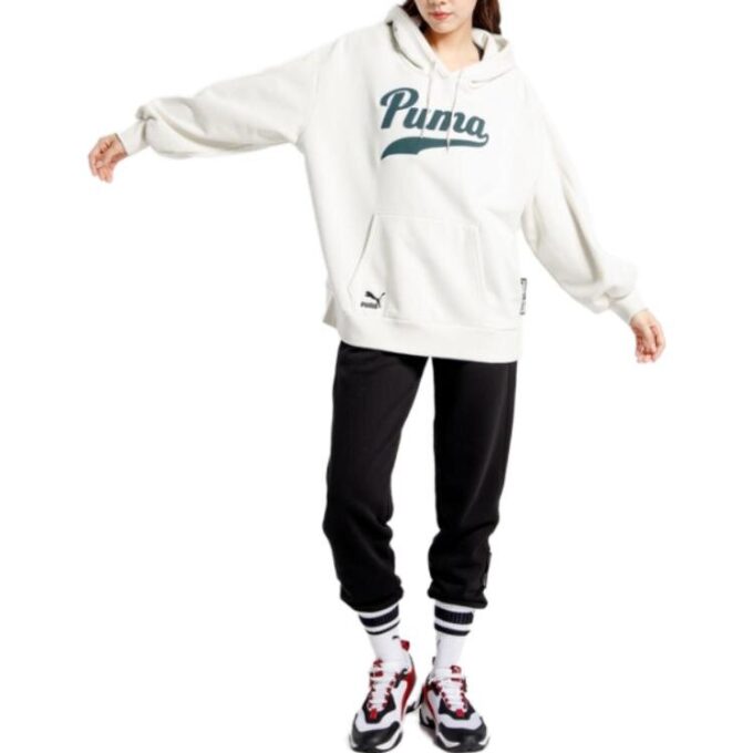 (WMNS) Bluza z kapturem z logo w kolorze białym