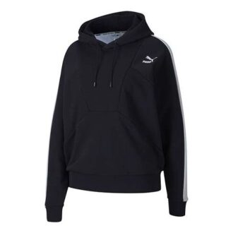 (WMNS) Bluza z kapturem z małym logo „Czarno-biały”