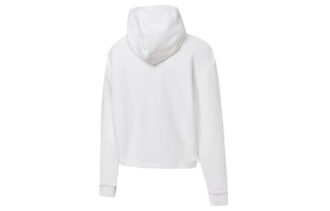 (WMNS) Bluza z kapturem z metalicznym logo „Białe złoto”