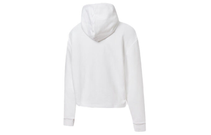 (WMNS) Bluza z kapturem z metalicznym logo „Białe złoto”