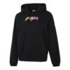 (WMNS) Bluza z kapturem z nadrukiem Downtown w kolorze czarnym