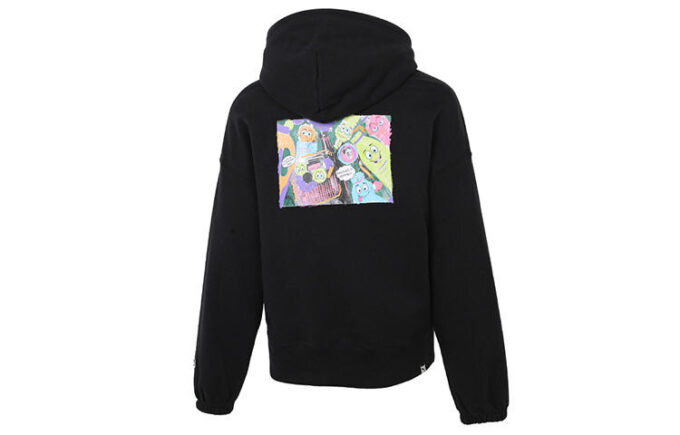 (WMNS) Bluza z kapturem z nadrukiem Downtown w kolorze czarnym