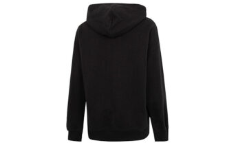 (WMNS) Bluza z kapturem z nadrukiem w dużym rozmiarze „Czarna”