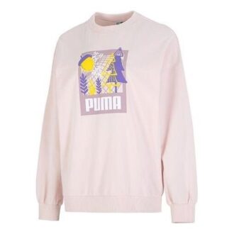 (WMNS) Bluza z okrągłym dekoltem i bufiastymi rękawami w kolorze różowym (WMNS) Bluza z okrągłym dekoltem i bufiastymi rękawami w kolorze różowym
