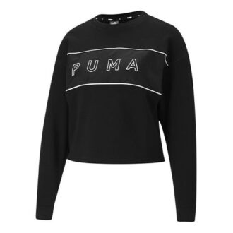 (WMNS) Bluza z okrągłym dekoltem i logo w stylu czarnym (WMNS) Bluza z okrągłym dekoltem i logo w stylu czarnym