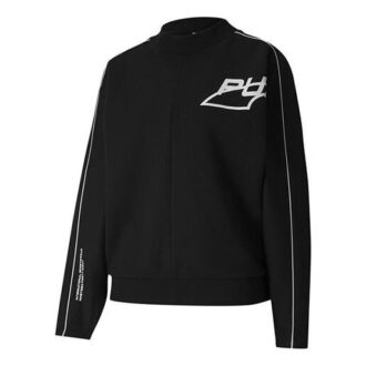 (WMNS) Bluza z okrągłym dekoltem i nadrukiem logo Evide w kolorze czarnym (WMNS) Bluza z okrągłym dekoltem i nadrukiem logo Evide w kolorze czarnym