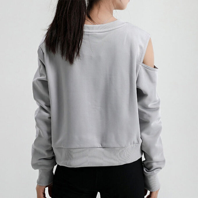 (WMNS) Bluza z okrągłym dekoltem i nadrukiem logo w kolorze szarym