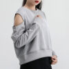 (WMNS) Bluza z okrągłym dekoltem i nadrukiem logo w kolorze szarym