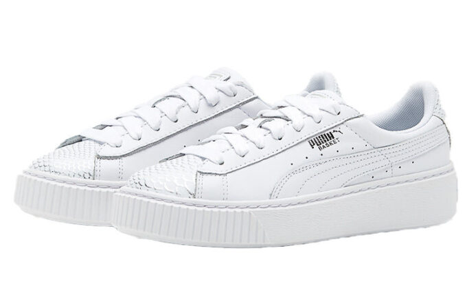 (WMNS) Buty deskorolkowe Basket Platform Ocean Leisure w kolorze białym