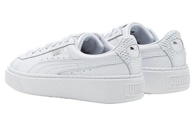 (WMNS) Buty deskorolkowe Basket Platform Ocean Leisure w kolorze białym
